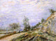 Alfred Sisley On the Road from Moret, Gallery Wrapped Canvas Print, 21"x28"