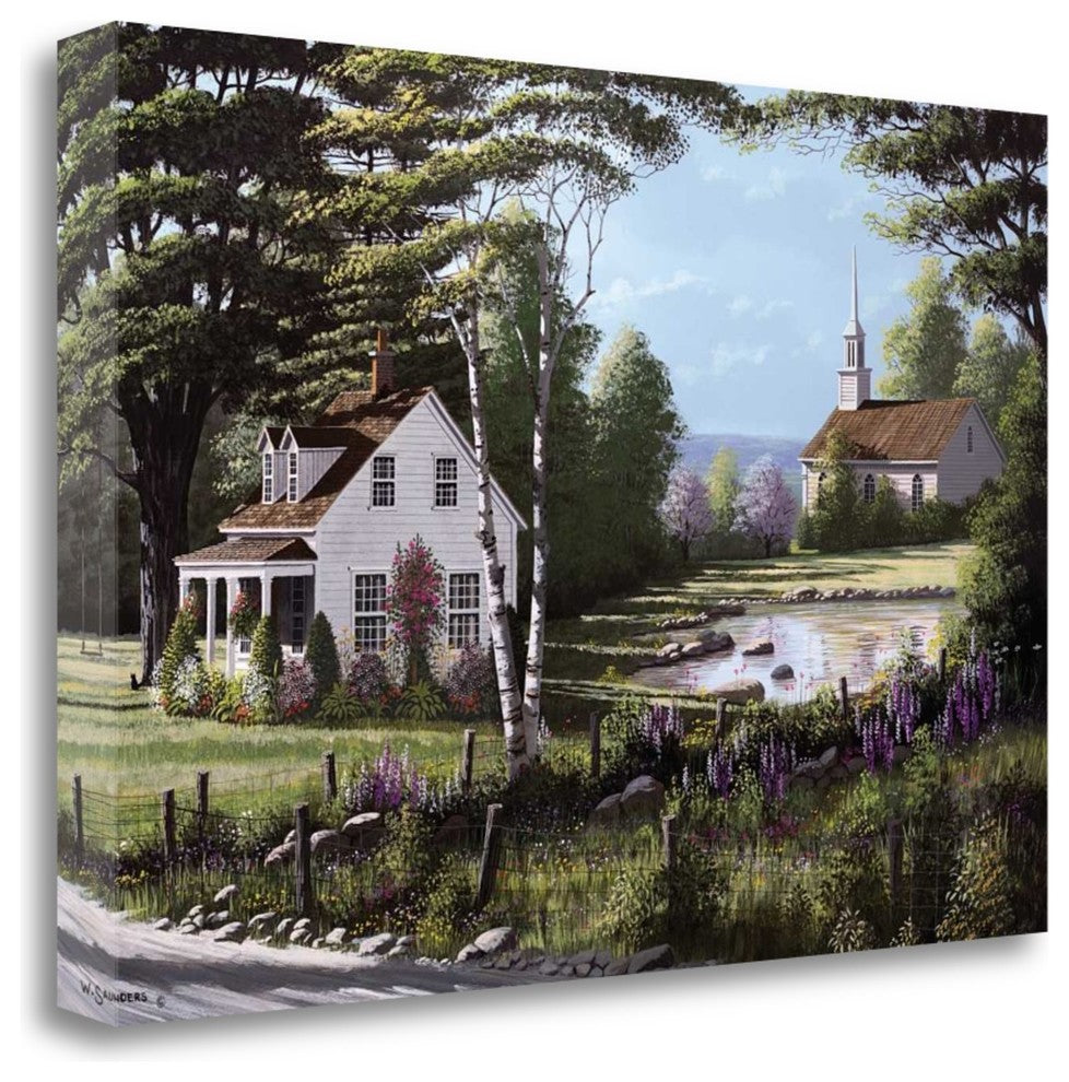 "Wildflowers" By Bill Saunders,Ready to Hang Giclee Print on Gallery Wrap Canvas