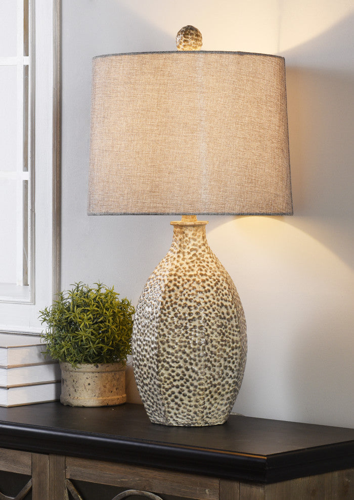 Laurie Table Lamp, Bokava, Textured Gray