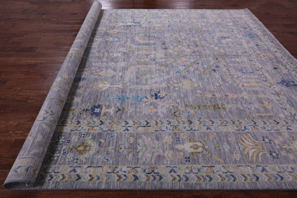 10' 0" X 13' 11" Hand Knotted Turkish Oushak Wool Rug - Q13323