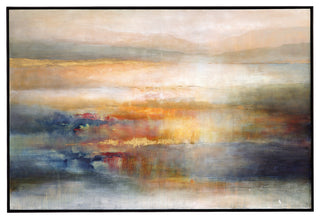 Uttermost Seafaring Dusk Hand Painted Abstract Art