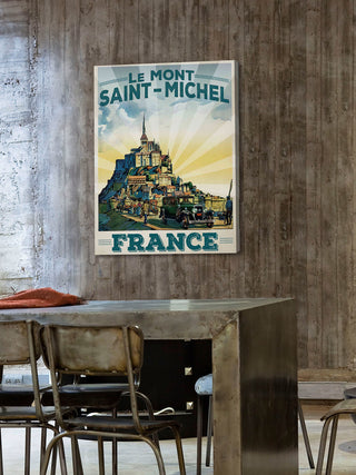 "Le Mont Saint-Michel" Painting Print on Wrapped Canvas