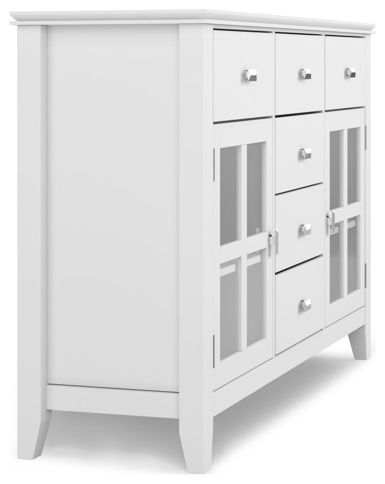 Artisan Solid Wood Sideboard Buffet, White