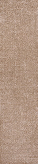 Haze Solid Low-Pile Beige 2 ft. x 14 ft. Runner Rug