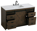 Home Living 54" Single Bathroom Vanity, Expresso