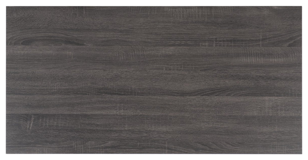 Safavieh Ceu 2 Door Coffee Table, Distressed Black/Gold