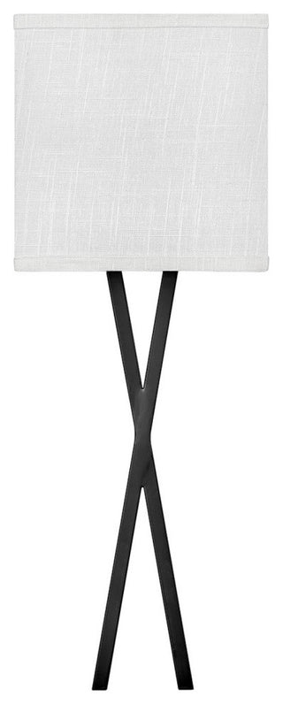 Hinkley Axis Large Single Light Sconce, Black