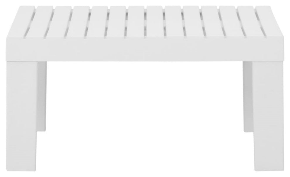 Vidaxl Garden Lounge Table Plastic White