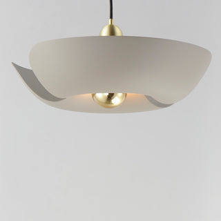Maxim 11392 Poppy 18"W LED Pendant - Silver Gold / Satin Brass