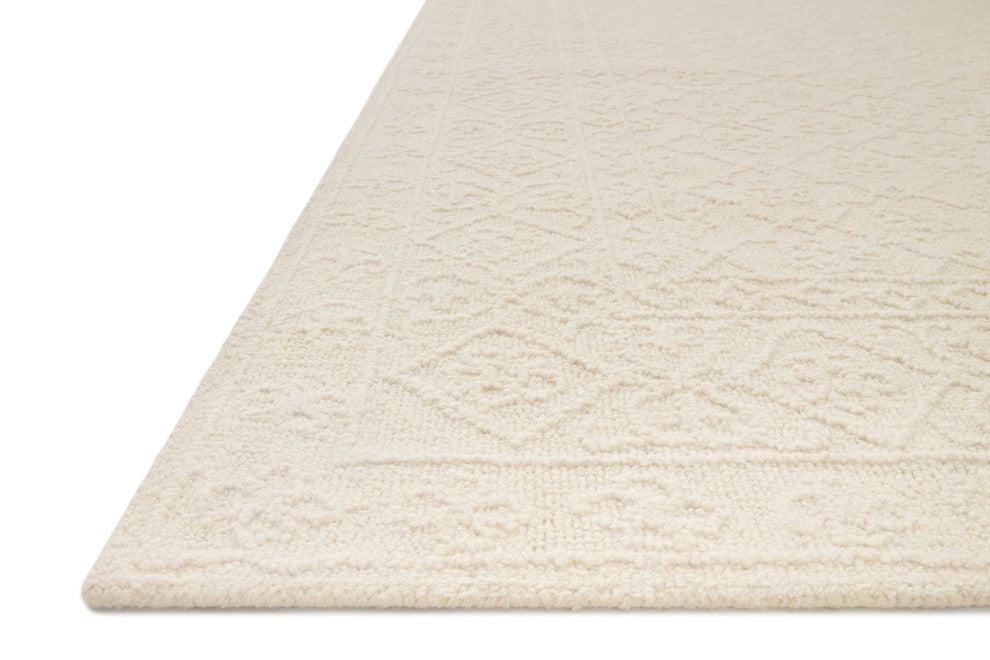 Loloi Cecelia Ivory / Ivory 7'-9" x 9'-9" Area Rug