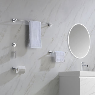 Circular 4 Piece Hardware Set, Chrome