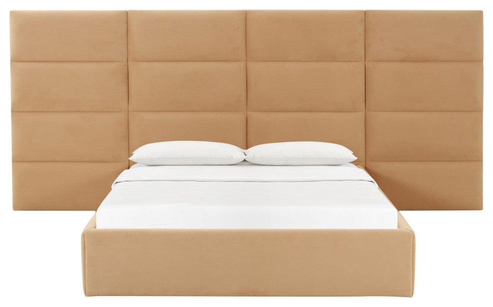 Eliana Honey Velvet King Wings (Set of 2) - Honey