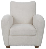 Uttermost Teddy White Shearling Accent Chair