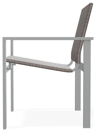Tribeca Sling Outdoor Stackable Armchair, James/Graphite