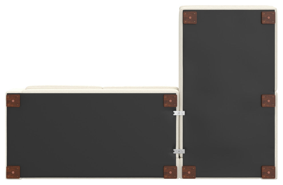 Charlie Right-Facing Sectional in Tightly Woven Performance Fabric