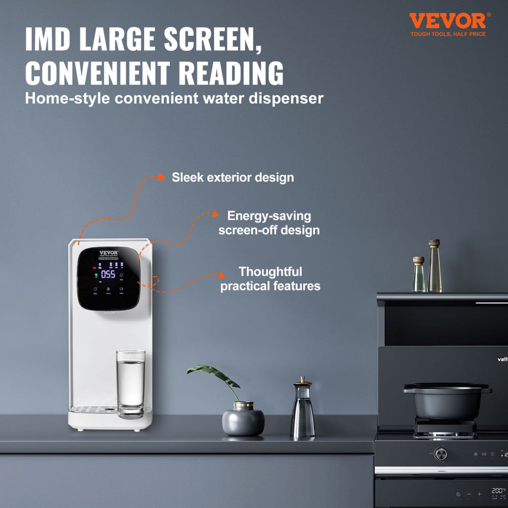 VEVOR Reverse Osmosis System Countertop Water Filter 5-Stage Purification Home
