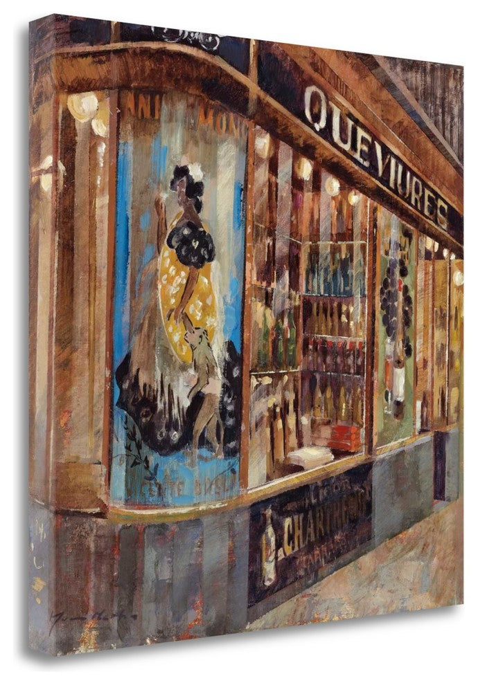 "Gourmet Shop" By Noemi Martin,Ready to Hang Giclee Print on Gallery Wrap Canvas