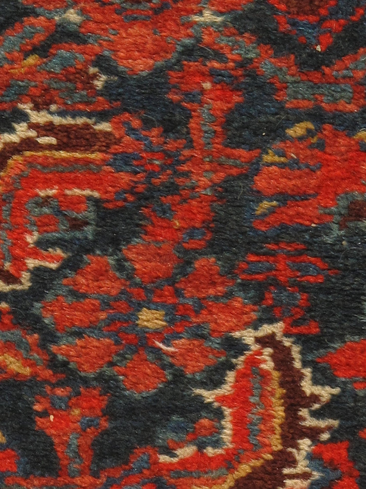 Vintage Consigned Persian Hamadan Runner Rug, 3'4"x13'4"