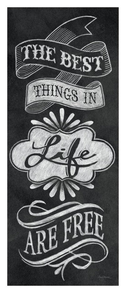 "The Best Things in Life" Digital Paper Print by Mary Urban, 22"x52"