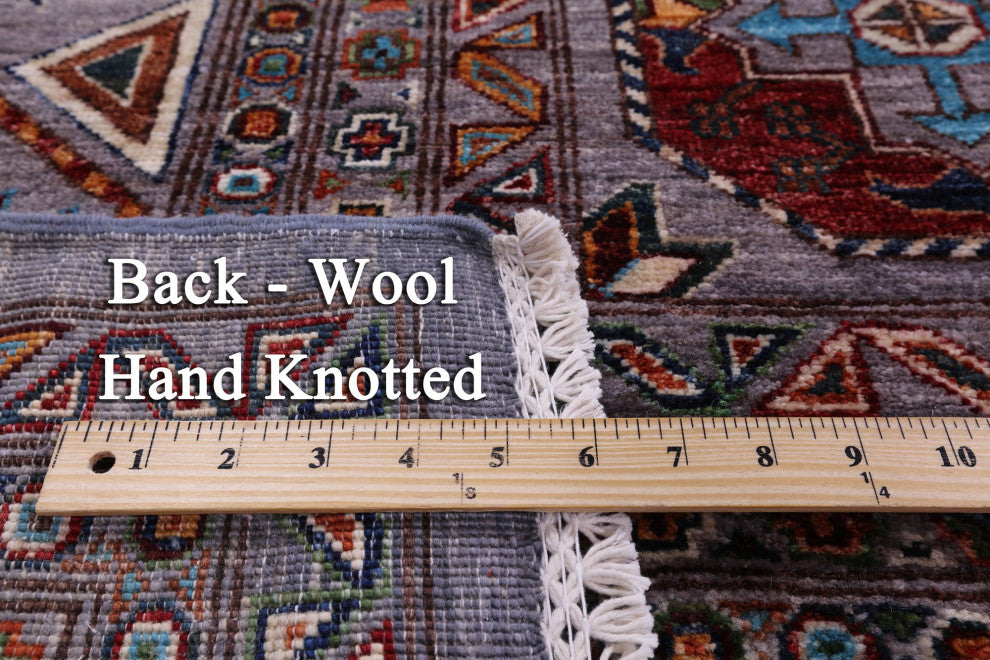 Hand Knotted Bokhara Wool Rug 9' 0" X 12' 0" - Q12907