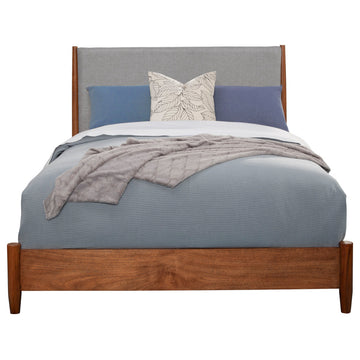 Flynn Standard King Panel Bed, Acorn/Gray