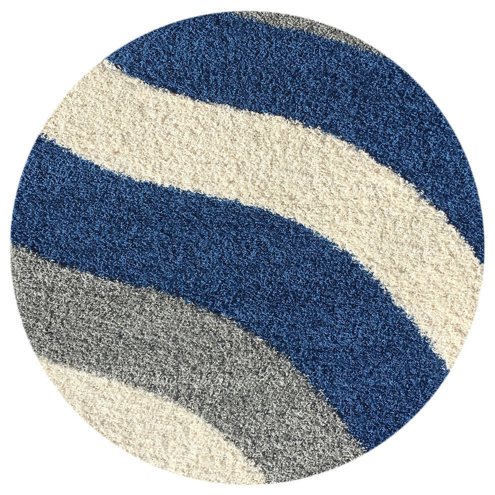 Bella Antibacterial Shag Area Rug, 5' Round