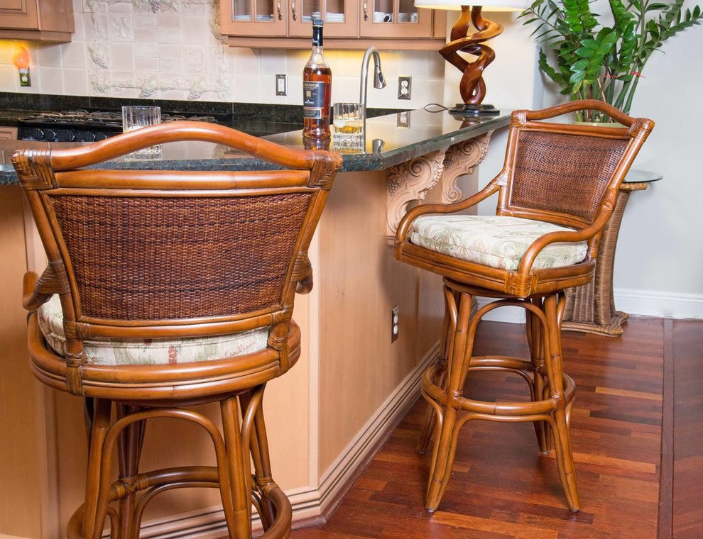 Serengeti 30" Swivel Barstool In Sienna With Linoso 200