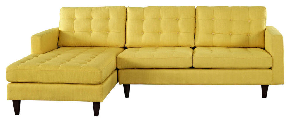 Modern Urban Contemporary Left-Arm Sectional Sofa, Sunny Fabric