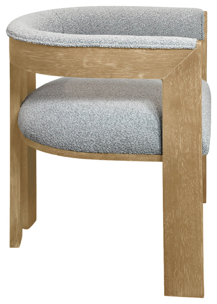 Logan 7-Piece Set With 82" Dining Table And 6 Trish Silver Arm Chairs