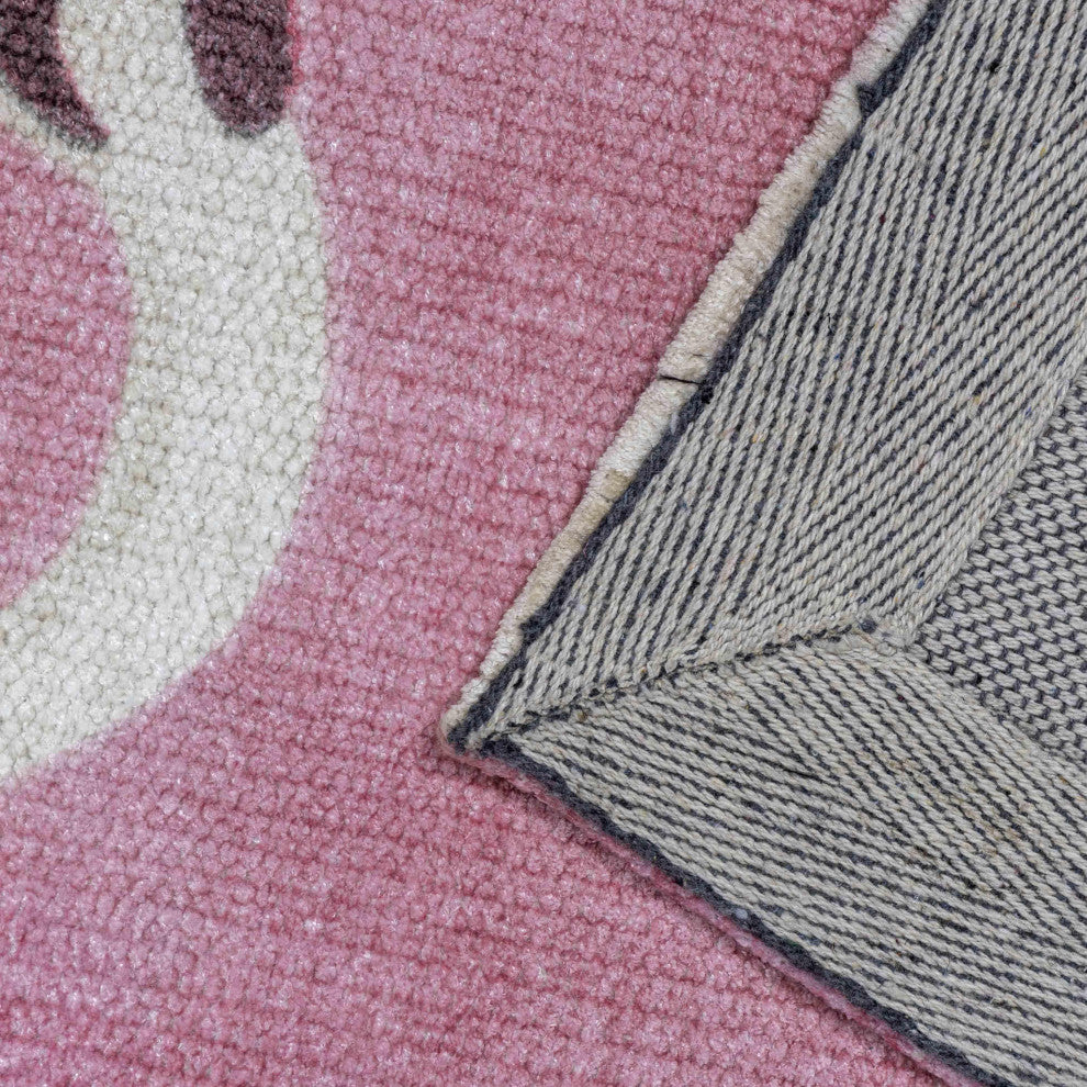 Flamingo Pink 5'x8' Area Rug