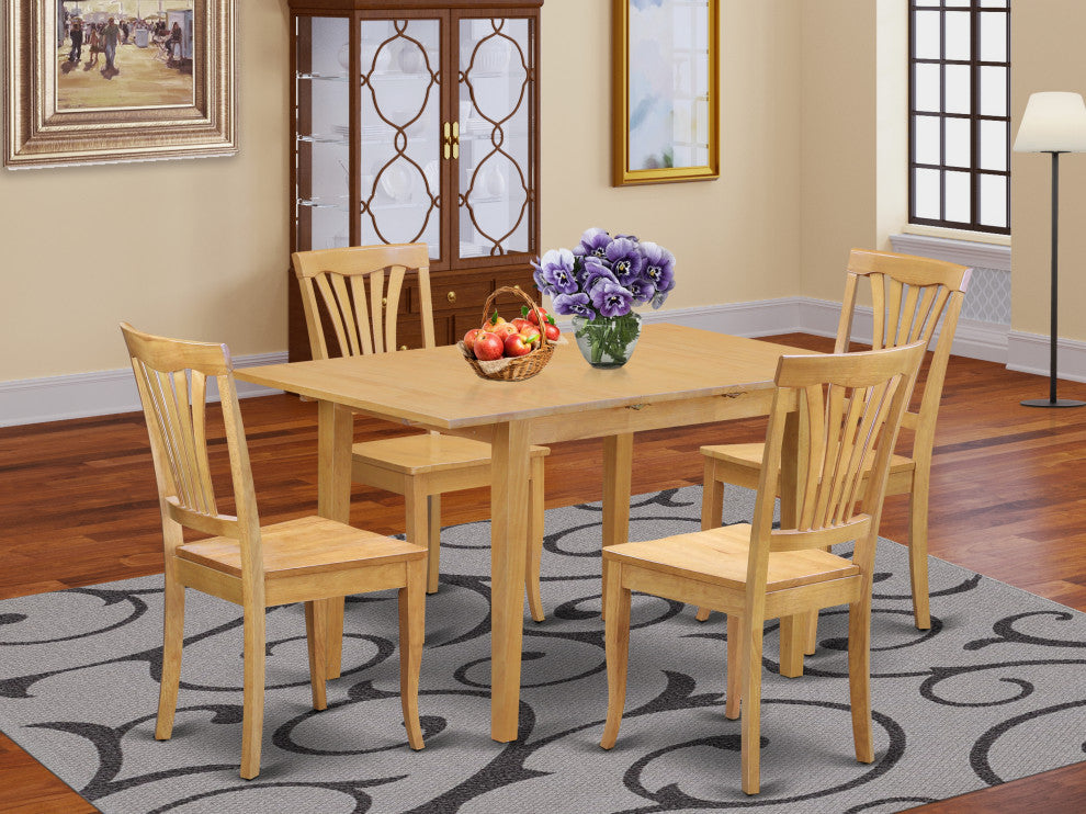5 Pctable And Chair Set Dining Table For Small Spaces And 4 Dining Chairs