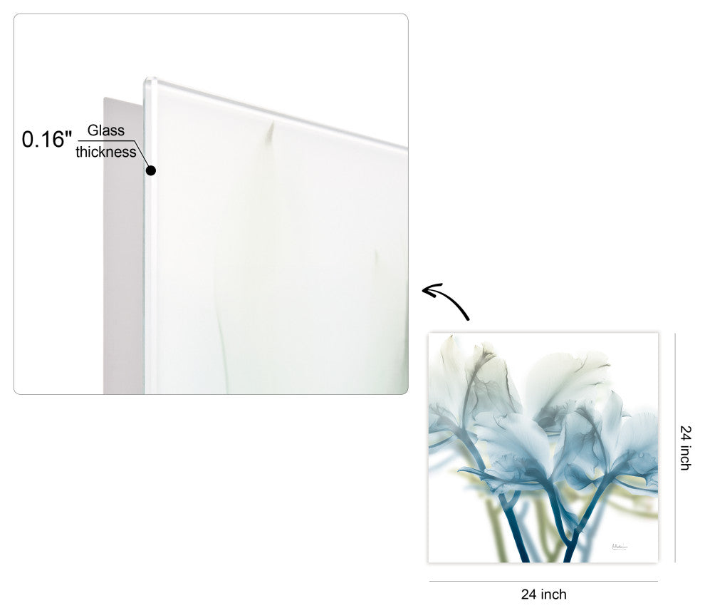 "Unfocused Beauty3"Frameless Free Floating Panel Graphic Wall Art, 24"x24"