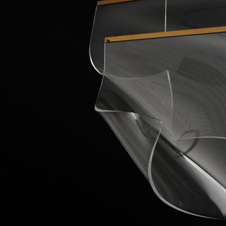 ET2 E24873-133 Rinkle 51"W LED Multi Light Linear Abstract - French Gold