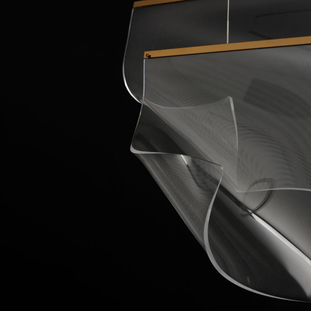 ET2 E24873-133 Rinkle 51"W LED Multi Light Linear Abstract - French Gold