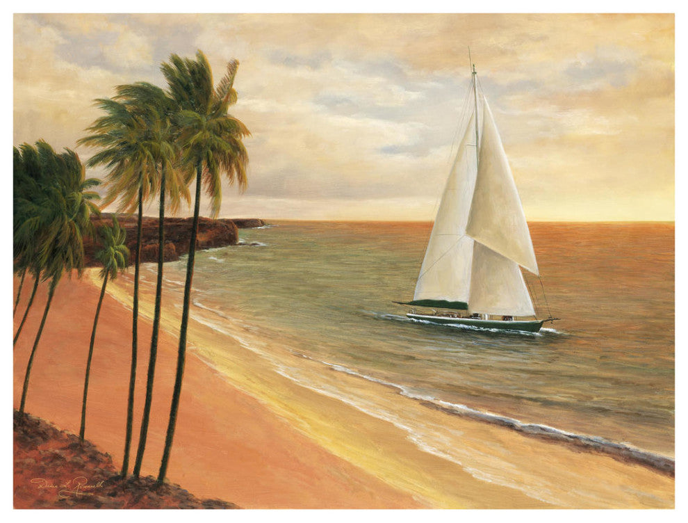 "Tropical Holiday" Digital Paper Print by Diane Romanello, 42"x32"
