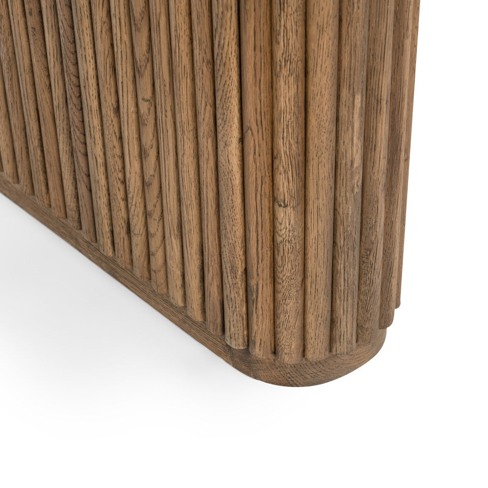 Vander 84" Wood Dining Table, Tawny Brown