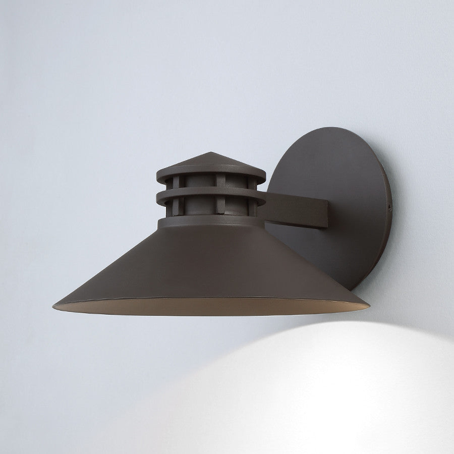 WAC Lighting Sodor 10" LED Outdoor Wall Light in Bronze