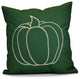 Pumpkin Pie Geometric Print Pillow, Green, 16"x16"