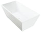 Freestanding Acrylic Bathtub, Pure White