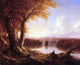 Thomas Cole Indian at Sunset Wall Decal
