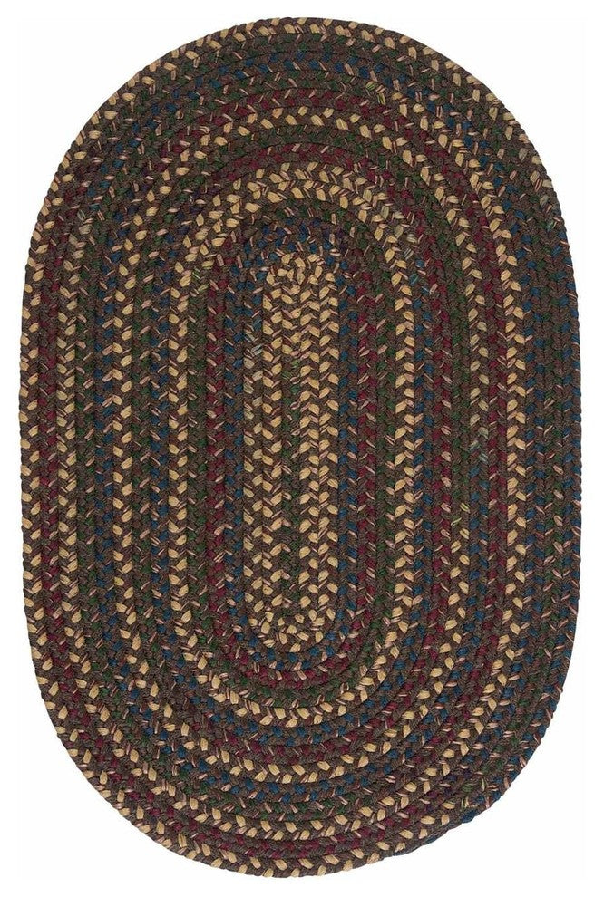 Colonial Mills Midnight MN37 Java Traditional Area Rug, Round 12'x12'