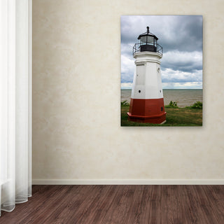 Kurt Shaffer 'Vermillion Ohio Lighthouse' Canvas Art, 47"x35"