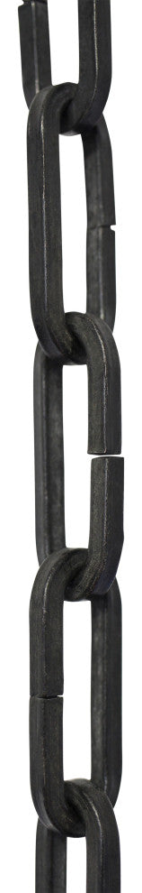 Iron Standard Link Chandelier Chain, 2 Sizes, Oil Bronzed Black, U32
