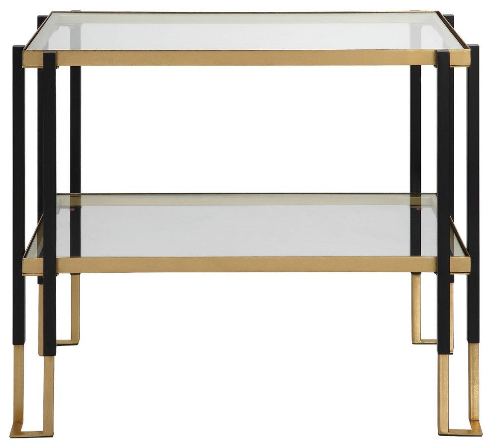 Uttermost Kentmore Glass Side Table