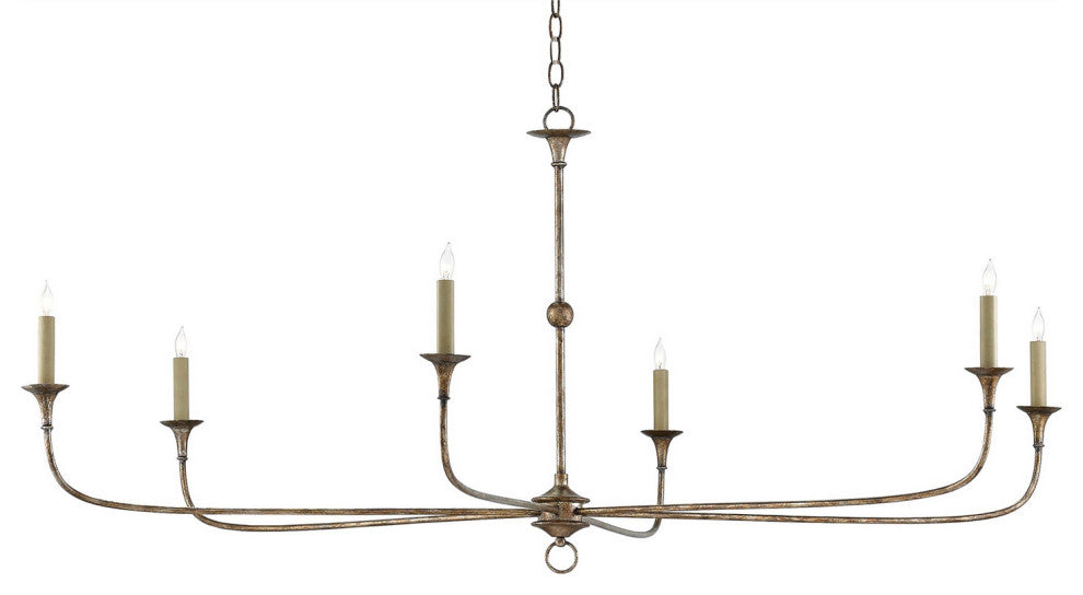 Nottaway 6 Light Chandelier, Pyrite Bronze