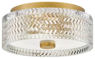 Hinkley Ellie 12" Small Flush Mount Ceiling Light, Heritage Brass