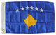 Kosovo, Kosova, 12"x18" Nylon Flag