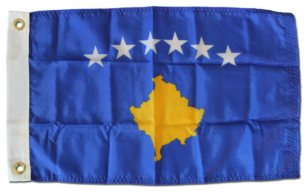 Kosovo, Kosova, 12"x18" Nylon Flag