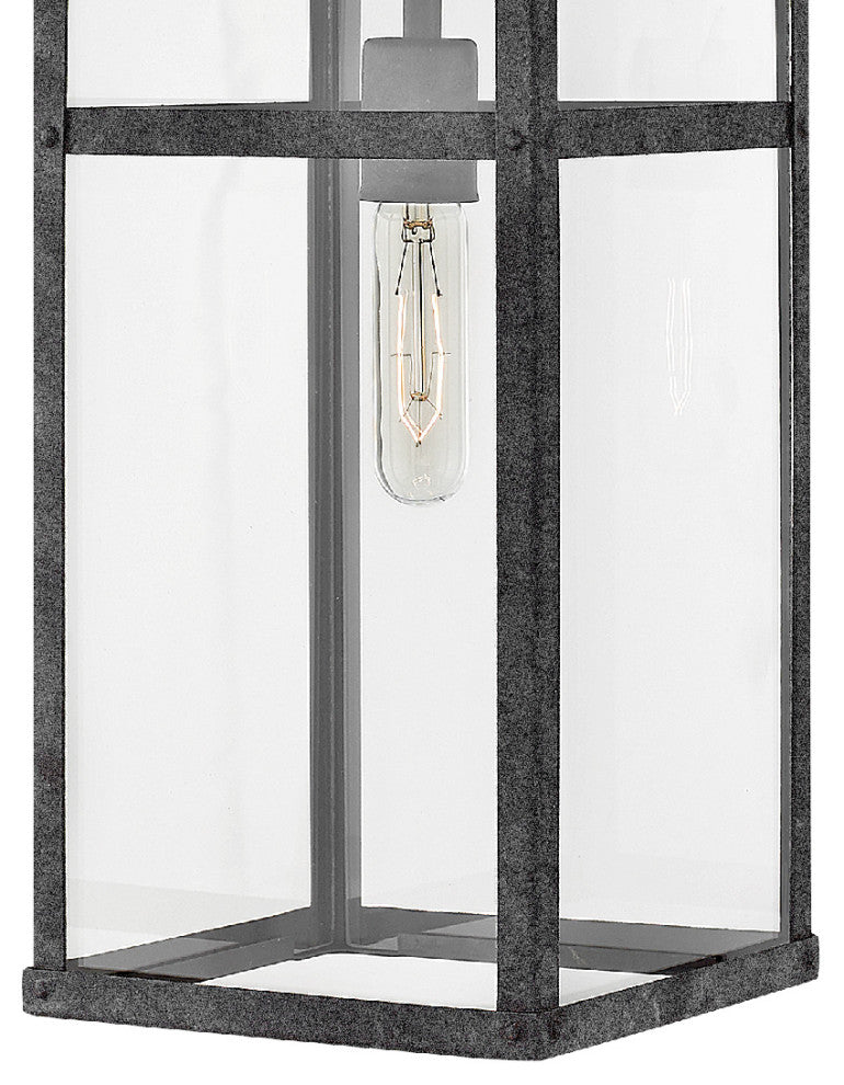 Hinkley Porter Medium Hanging Lantern, Aged Zinc