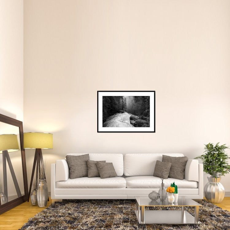 "Over The Falls" Framed Digital Print by James K. Papp, 44x32"